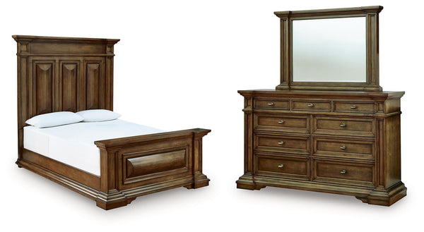 Frantanna 3 Pc. Queen Panel Bed, Dresser And Mirror Brown