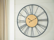 Brockett - Wall Clock - Black / Natural