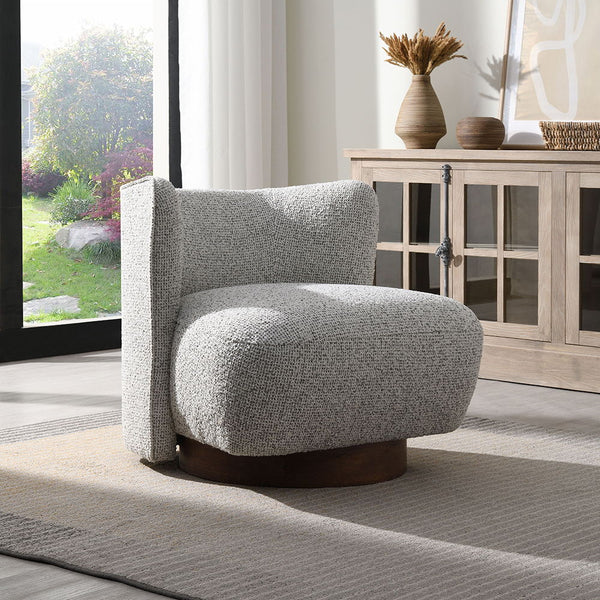 Lisa Accent Chair Gray Tweed
