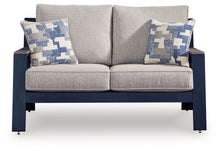 East Beach - Loveseat With Cushion - Blue
