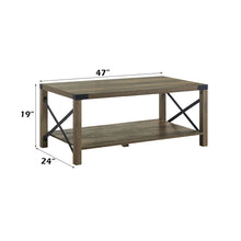 Abiram - Coffee Table - Rustic Oak Finish