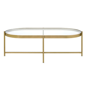 Charrot - Coffee Table - Clear Glass Top & Gold