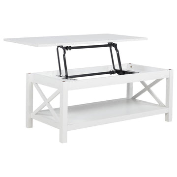 Skyview - 44" Rectangular Lift Top Coffee Table - White