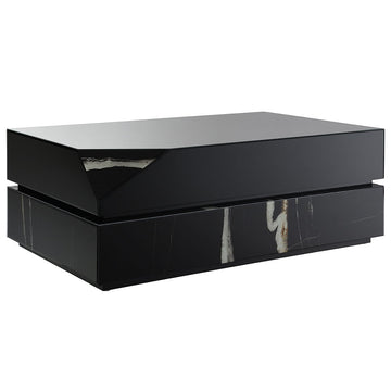 Drisana - Coffee Table - Black Mirrored