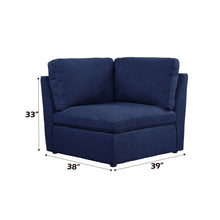 Crosby - Modular Wedge - Blue Fabric