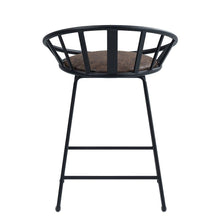 Zudora - Counter Height Chair (Set of 2) - Synthetic Leather & Black