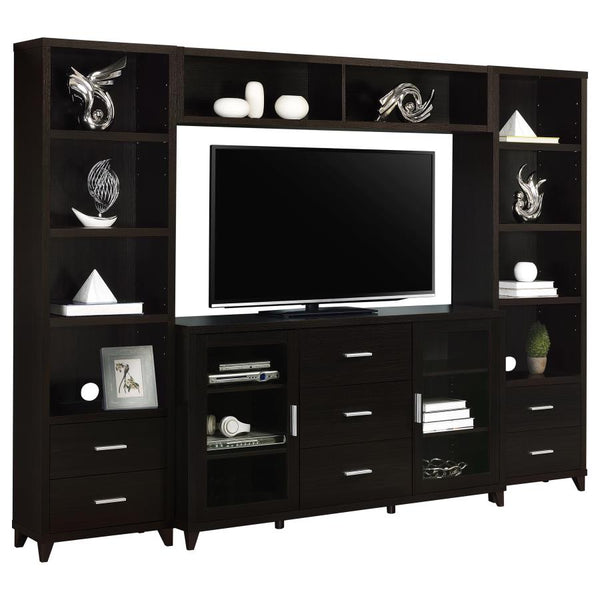 Lewes 4-piece 60-inch TV Entertainment Center – Cappuccino