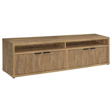 Tabby TV Stand for TVs up to 85 Inches with 4-Door Storage – Mango
