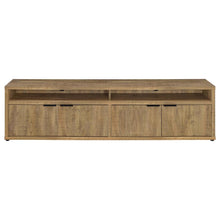 Tabby TV Stand for TVs up to 85 Inches with 4-Door Storage – Mango