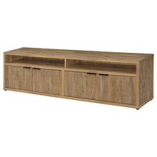 Tabby TV Stand for TVs up to 85 Inches with 4-Door Storage – Mango