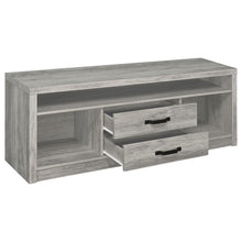 Burke 2-drawer Engineered Wood 59-inch TV Stand – Grey Driftwood