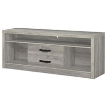 Burke 2-drawer Engineered Wood 59-inch TV Stand – Grey Driftwood