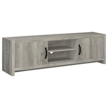 Burke 2-door Engineered Wood 71-inch TV Stand – Grey Driftwood