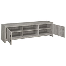 Burke 2-door Engineered Wood 71-inch TV Stand – Grey Driftwood