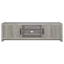 Burke 2-door Engineered Wood 71-inch TV Stand – Grey Driftwood