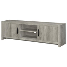 Burke 2-door Engineered Wood 71-inch TV Stand – Grey Driftwood