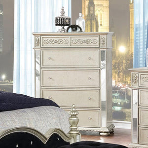 Heidi - 5-Drawer Chest - Metallic Platinum