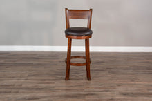Tuscany - 30" Swivel Barstool With Cushion Seat & Back (Set of 2) - Vintage Mocha / Black