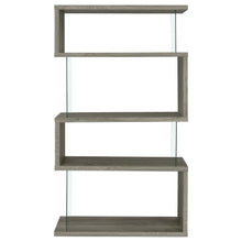Emelle - 4-Shelf Bookcase With Glass Panels