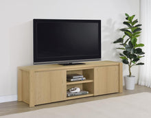 Laurelton 78-inch 4-door TV Stand Media Console – Light Oak