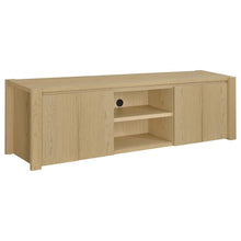 Laurelton 78-inch 4-door TV Stand Media Console – Light Oak
