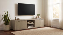 Ingram 4-Door TV Stand for TVs up to 85 Inches – Latte