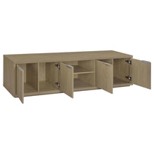 Ingram 4-Door TV Stand for TVs up to 85 Inches – Latte