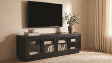 Medina 4-Door TV Stand for TVs up to 85 Inches – Black