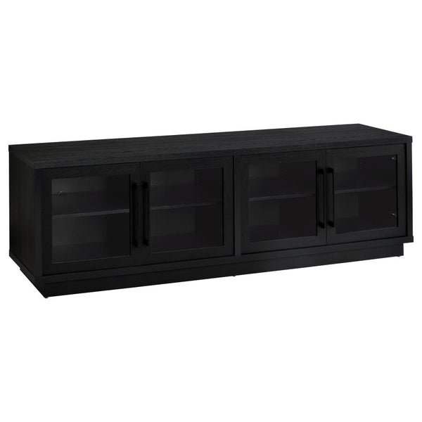 Medina 4-Door TV Stand for TVs up to 85 Inches – Black