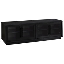 Medina 4-Door TV Stand for TVs up to 85 Inches – Black