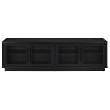 Medina 4-Door TV Stand for TVs up to 85 Inches – Black