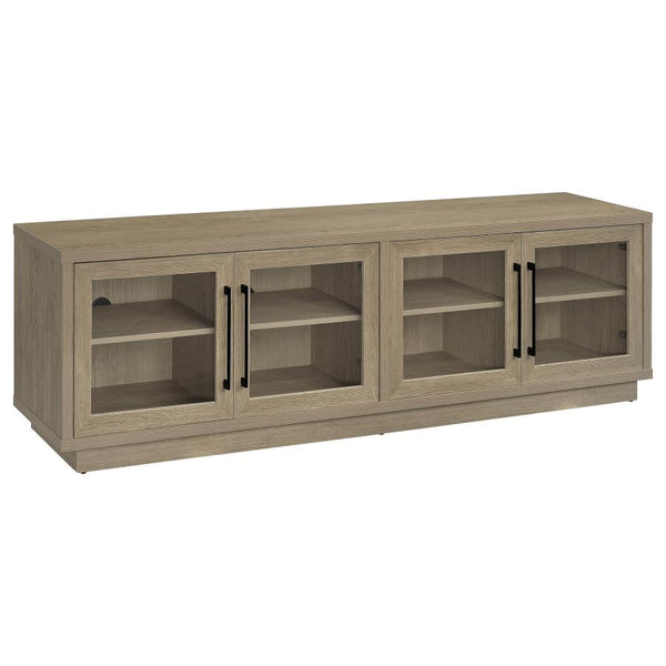Medina 4-Door TV Stand for TVs up to 85 Inches – Latte