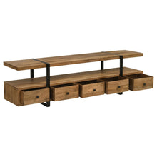 Otto 5-drawer Mango Wood 70-inch TV Stand Media Console – Brown