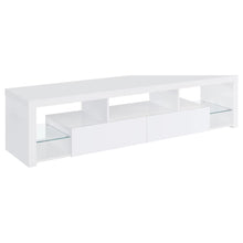 Jude 2-drawer Engineered Wood 71-inch TV Stand – White High Gloss
