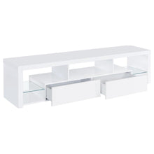 Jude 2-drawer Engineered Wood 71-inch TV Stand – White High Gloss