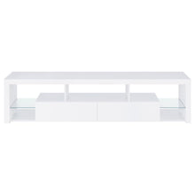 Jude 2-drawer Engineered Wood 71-inch TV Stand – White High Gloss
