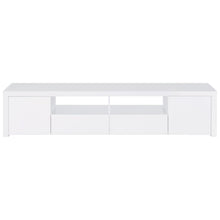 Jude 2-door Engineered Wood 79-inch TV Stand – White High Gloss