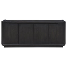 Leandro 72-inch 4-door TV Stand Media Console – Burnished Black