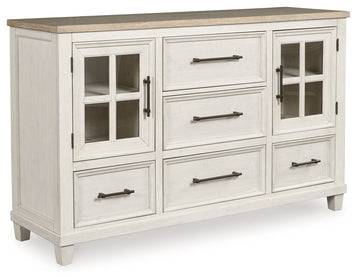 Shaybrock - Dresser - Antique White / Brown