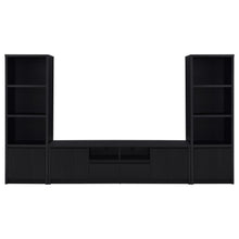 Winfield 3-piece Entertainment Center 78-inch TV Stand – Black