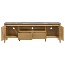 Bradley 63-inch 2-Door SmartTop TV Stand – Grey / Natural