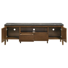 Bradley 63-inch 2-Door SmartTop TV Stand – Smokey Grey / Dark Brown