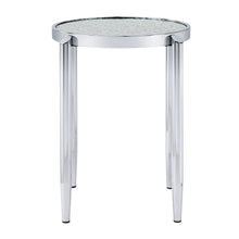 Abbe - End Table - Glass & Chrome