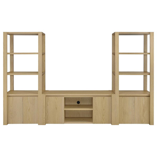 Laurelton 3-piece Entertainment Center TV Stand – Light Oak