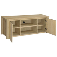 Laurelton 60-inch 2-door TV Stand Media Console – Light Oak