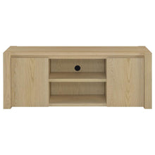 Laurelton 60-inch 2-door TV Stand Media Console – Light Oak