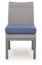 Half Moon Beach - Side Chair With Cushion (Set of 2) - Blue / Gray