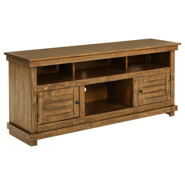 Payne 60-inch TV Stand Media Console – Distressed Brown
