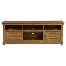 Payne 70-inch TV Stand Media Console – Distressed Brown