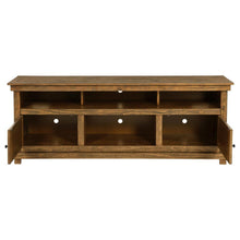 Payne 70-inch TV Stand Media Console – Distressed Brown